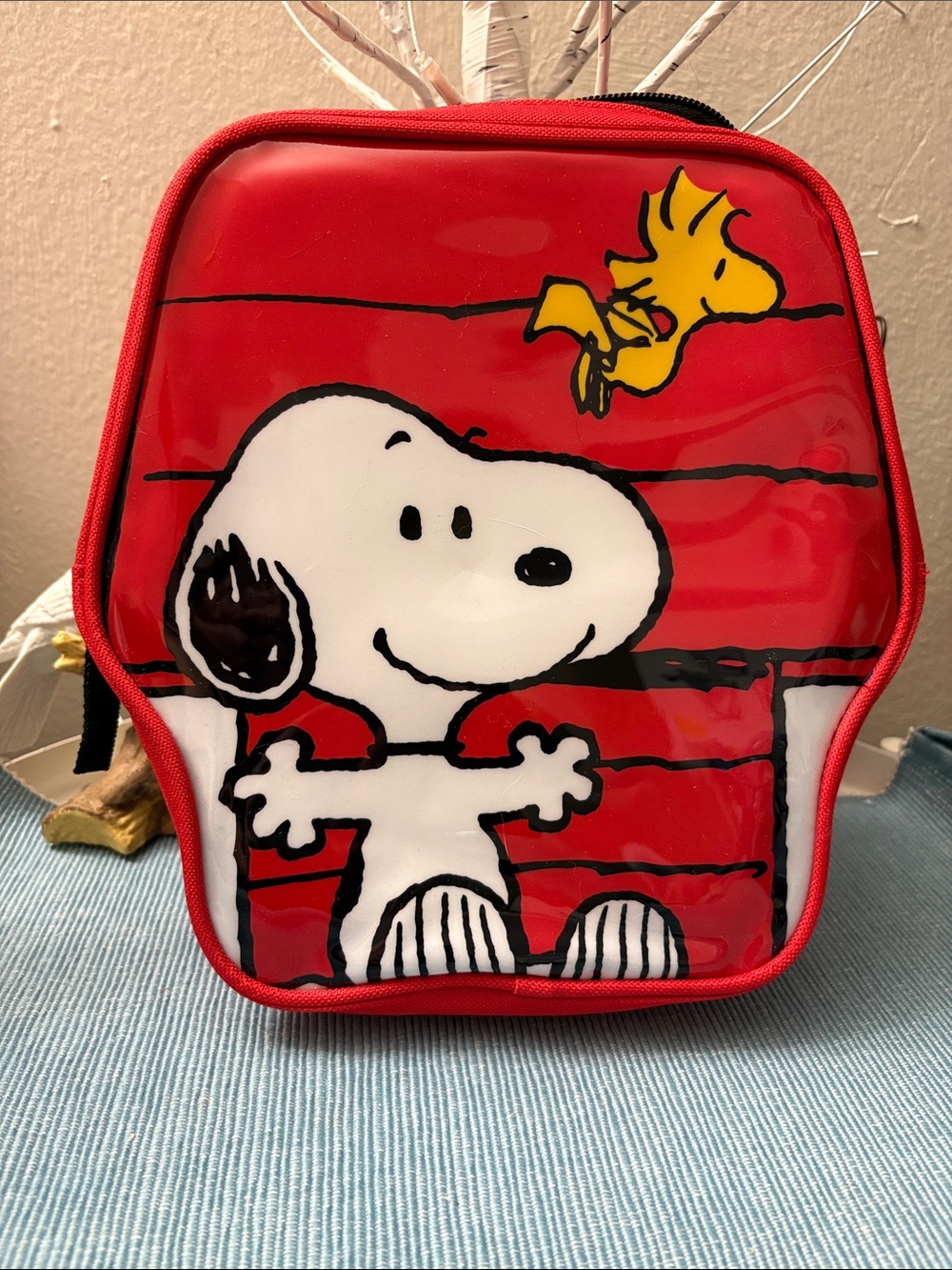 Peanuts Red Snoopy & Woodstock Kids Lunch Bag